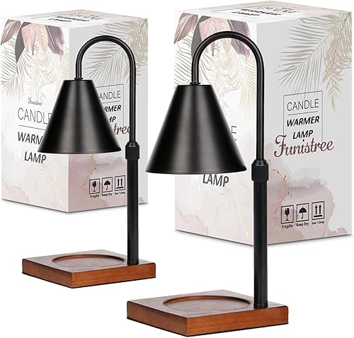 Vista 16 de Lámpara para calentar velas, moderna, luz cálida tipo vela, regulable, temporizador, regalos de cumpleaños y Navidad para hombres y mujeres y Negro