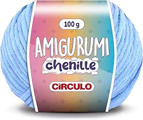 Linha Amigurumi Chenille - Circulo - 100g - 110 metros - 909 TEX (2137-Hortensia)