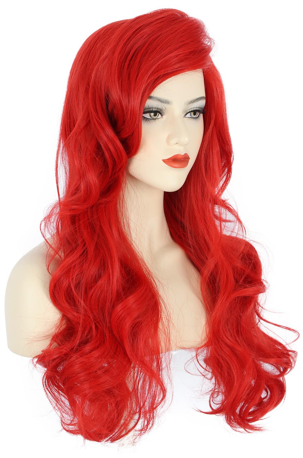 karlery Women Long Wavy Red Wig Halloween Cosplay Party Costume Wig - Image 4