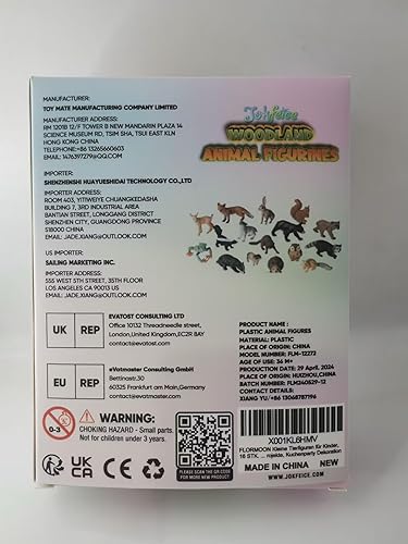 Miniatura 8 de Figuras de animales pequeños para niños, 16 figuras realistas de animales del bosque, figuras de criaturas del bosque, juguetes educativos para