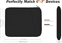 Vista 4 de MoKo Bolsa de manga para eReader de 6-7 pulgadas para ereader Colorsoft Signature Edition, totalmente nuevo 6 pulgadas ereader 11ª generación Negro