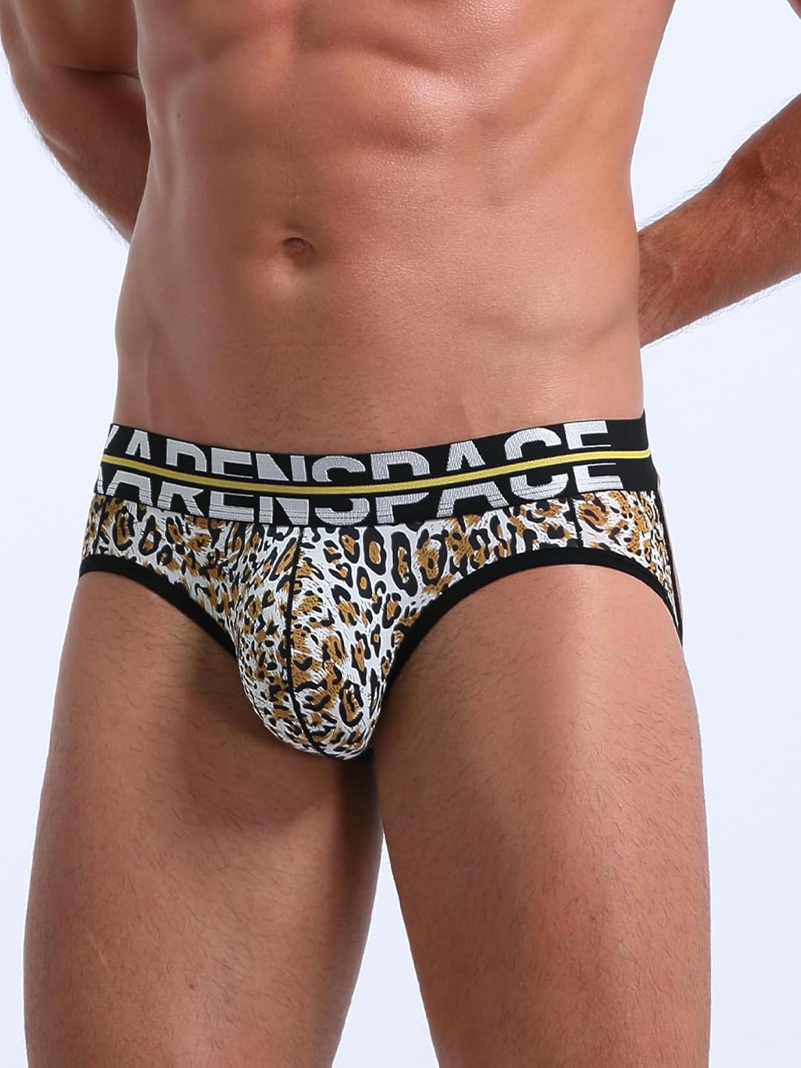 KAREN SPACE Jock Straps for Men Ice Silk Print Sexy Athletic Supporters Men's Jockstraps Underwear