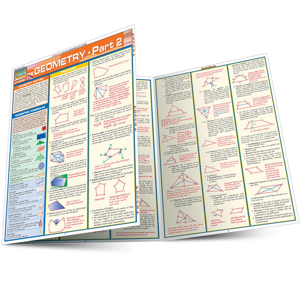 Geometry Part 2: QuickStudy Laminated Reference Guide (QuickStudy Academic)