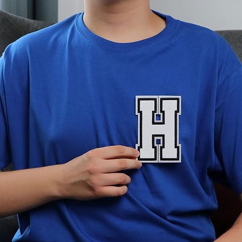 Miniatura 543 de Parches de letras termo-adhesivas de alta calidad – Lindas letras para ropa – Parche universitario para ropa – Letras bordadas de 4 1/2 parches