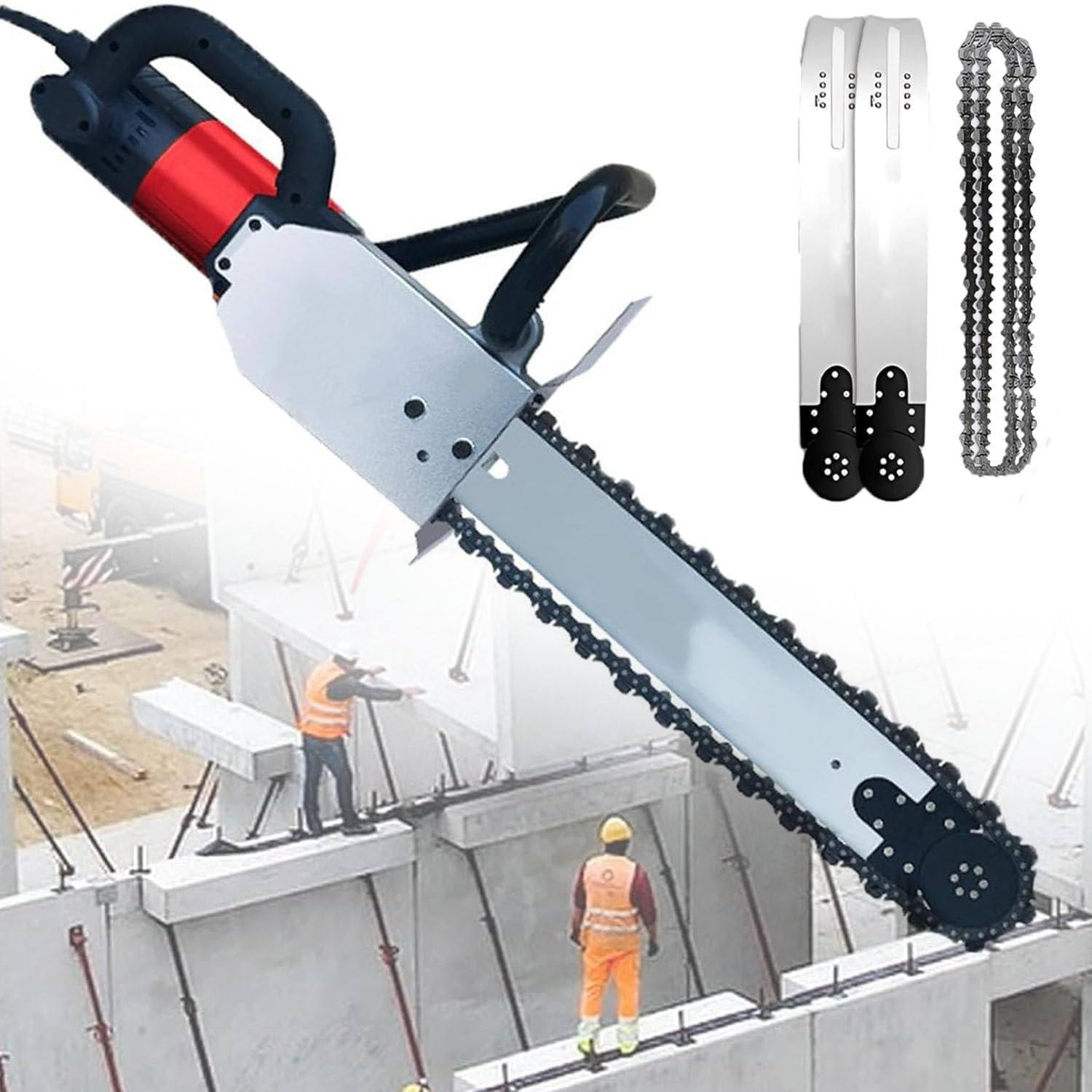 Sierra de hormigón de 7800W / 8800W, máquina cortadora de ranurado de Pared eléctrica, Motosierra de Mano, máquina de Corte de Pared (Depth35cm)