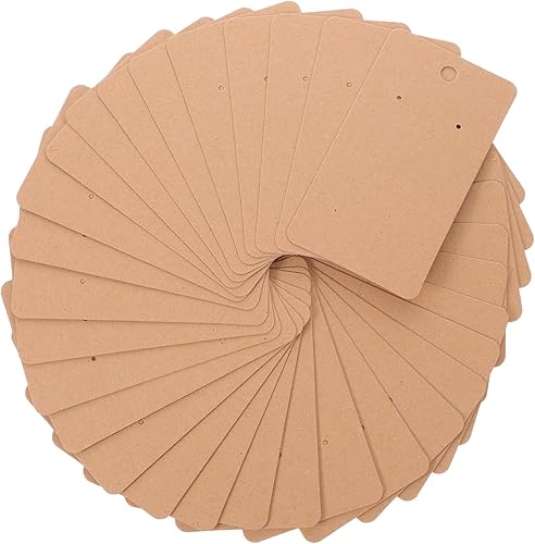TEHAUX 400pcs Cadena con Colgante Soporte de Exhibición de Papel Pulsera Soporte de Exhibición Collar Tarjetas de Embalaje Pulsera Tarjetas de