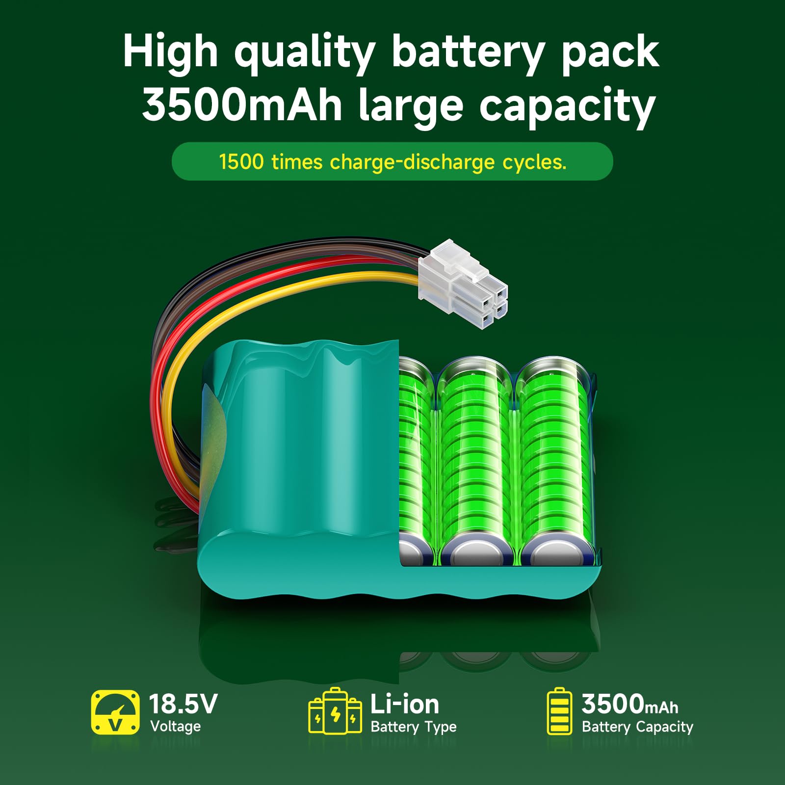 CITYORK 18.5V 3500mAh batteria di ricambio per Gardena Sileno R100Li R130Li R160Li, per Gardena Sileno+ City/Life, Batteria per Husqvarna Automower 310 315 robot tosaerba