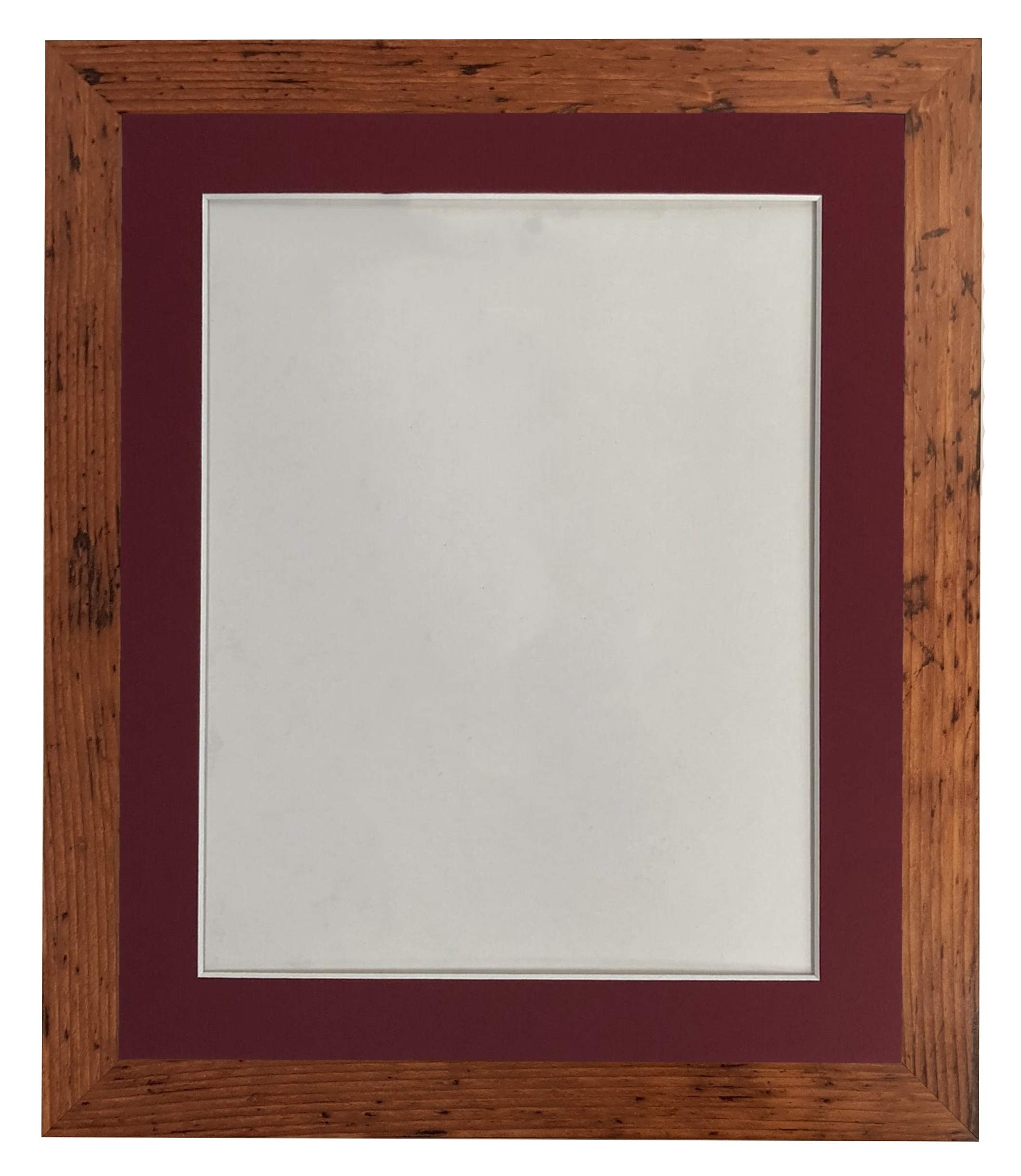 FRAMES BY POST Marco, Madera Vintage, 50 x 40 cm Image Size A3 (Plastic Glass)
