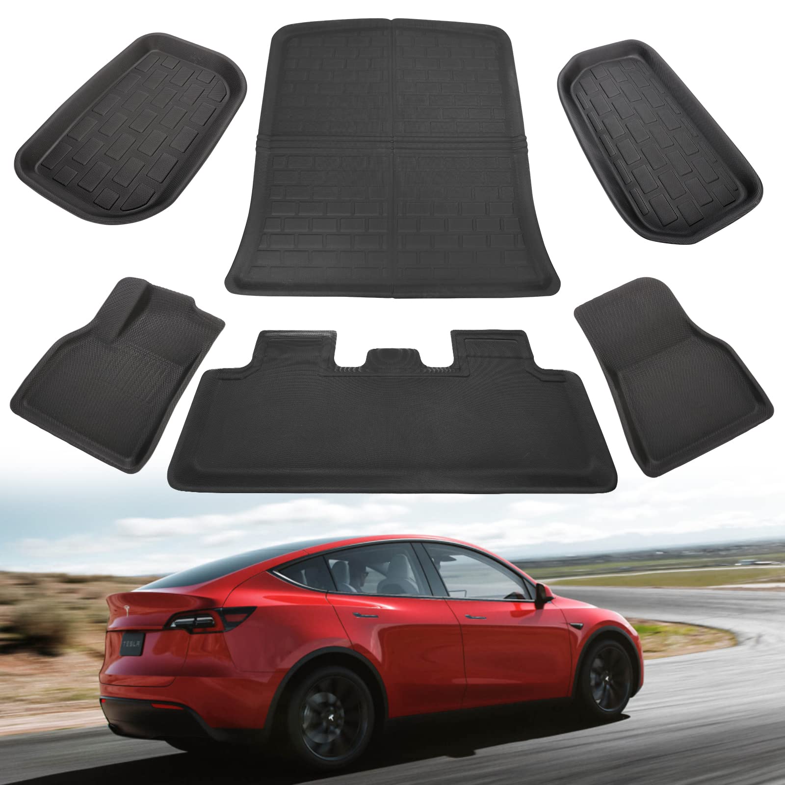 Buy Tesla Model Y Floor Mats 2022 Car Floor Mats All Weather Tesla
