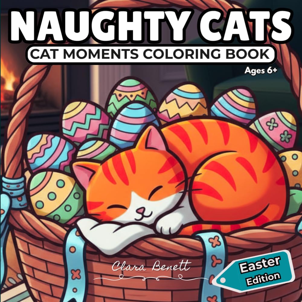 NAUGHTY CATS: CAT MOMENTS COLORING BOOK