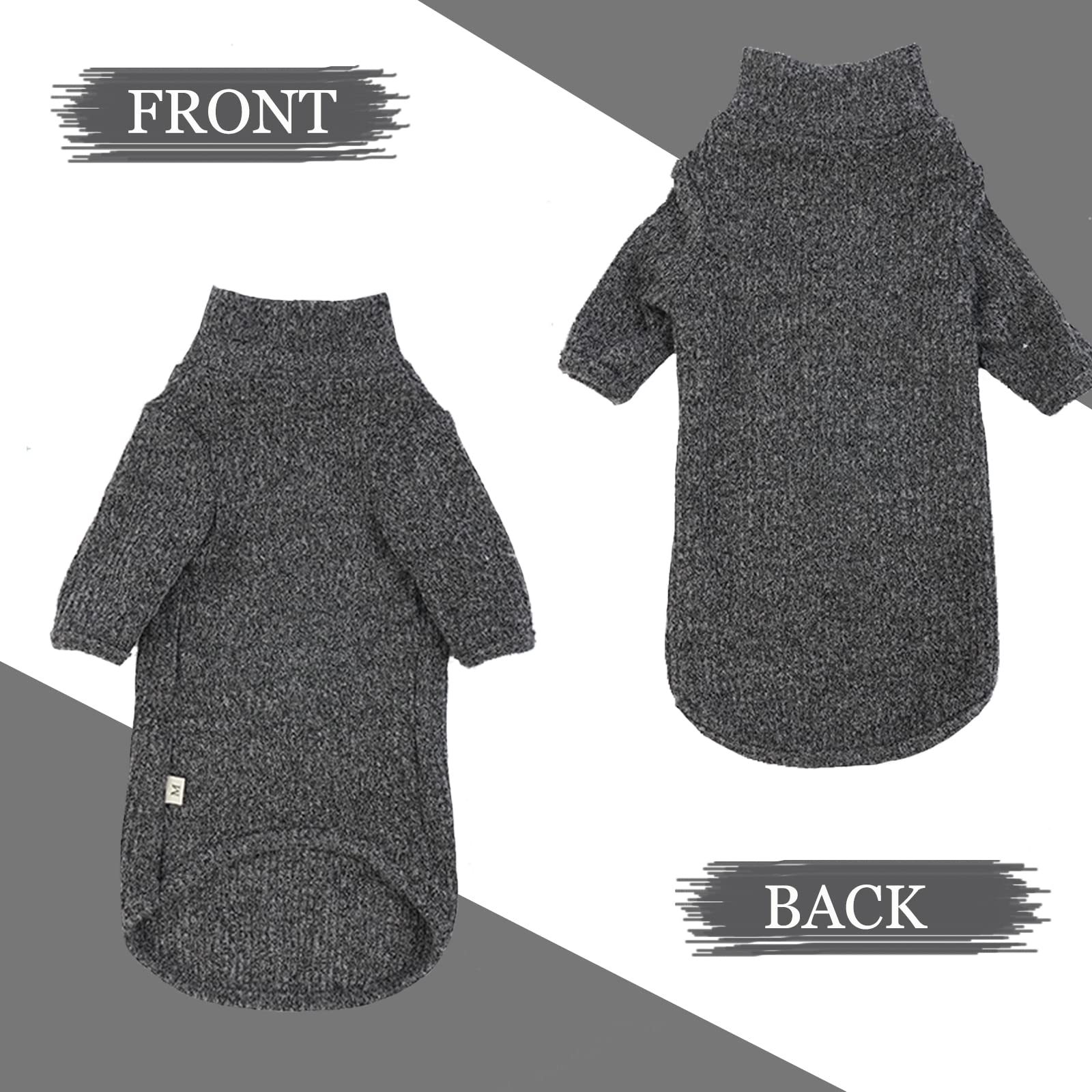 DENTRUN Sphynx Cat Clothes Hairless Cat Outfit Kitten Jumper Breathable Cat Onesie Turtleneck Sweater Adorable Cat Clothing Vest Pajamas Jumpsuit - Image 3
