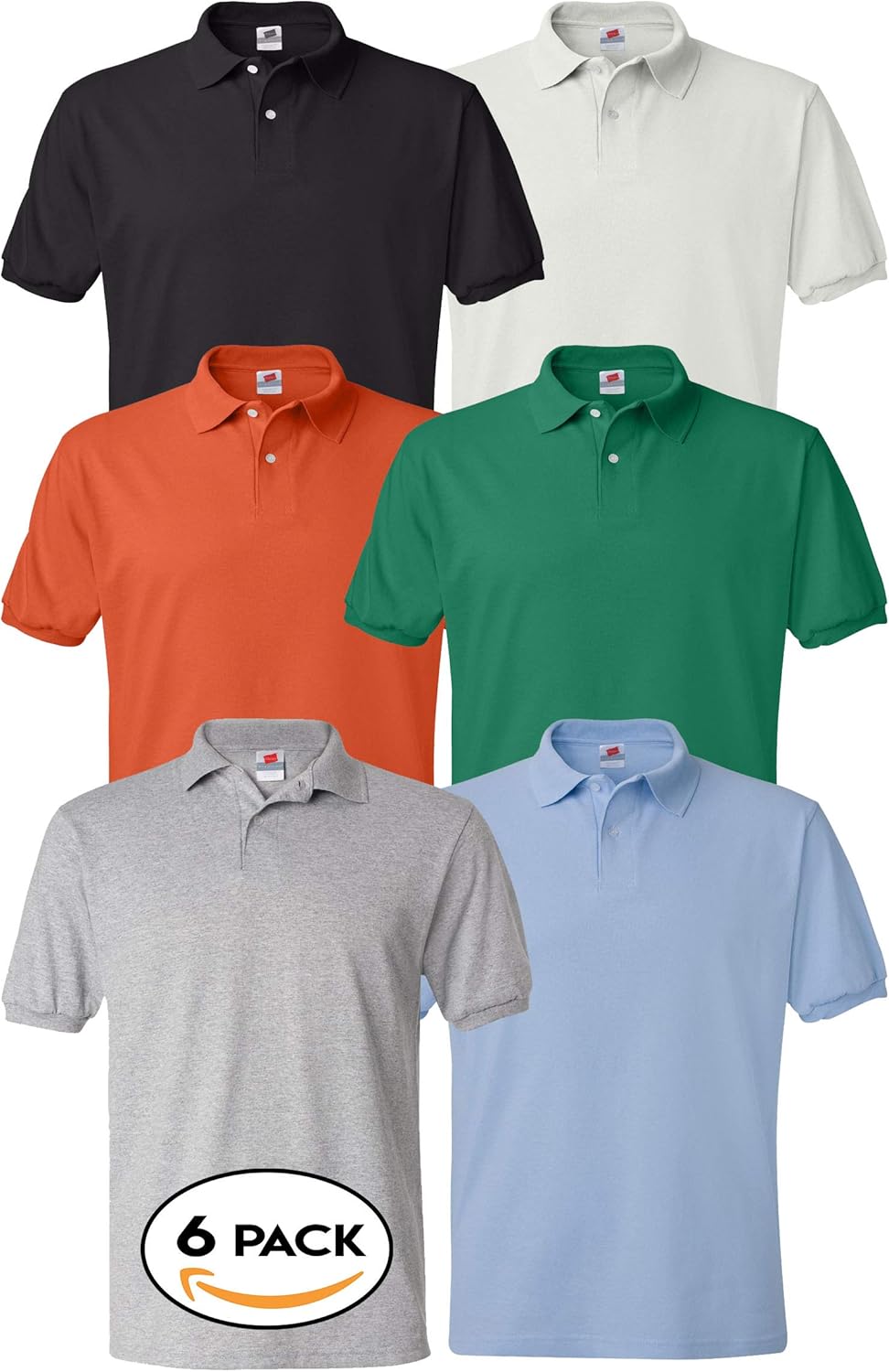 Multipack 054X Bundle Men Bulk Jersey Sport Polo T-Shirt 3, 6, 10 Pack - Make Your Own Assorted Color Set