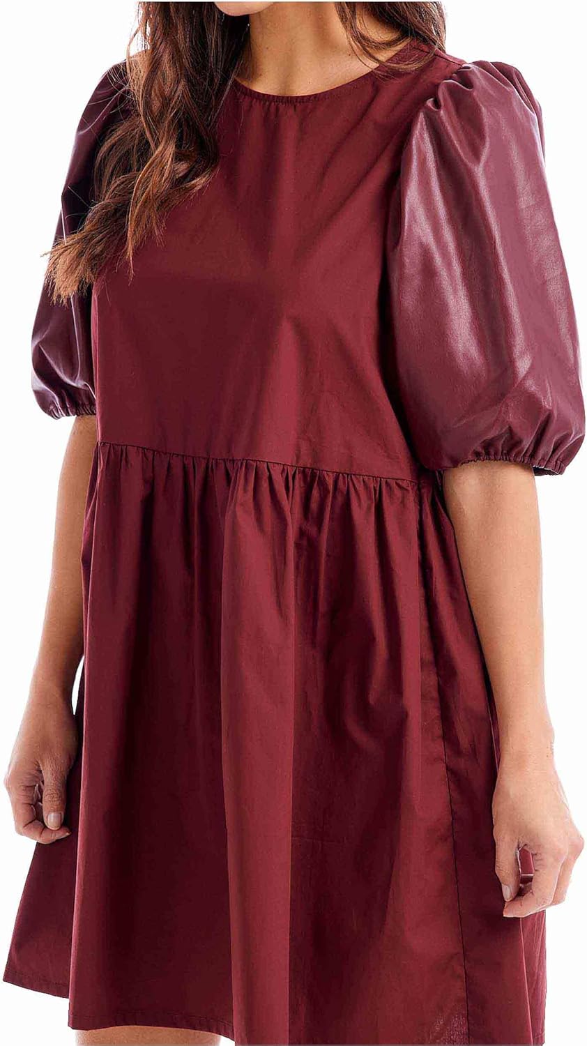 Mud Pie Womens Mud Pie Women's Ren Leather Dress - Image 3