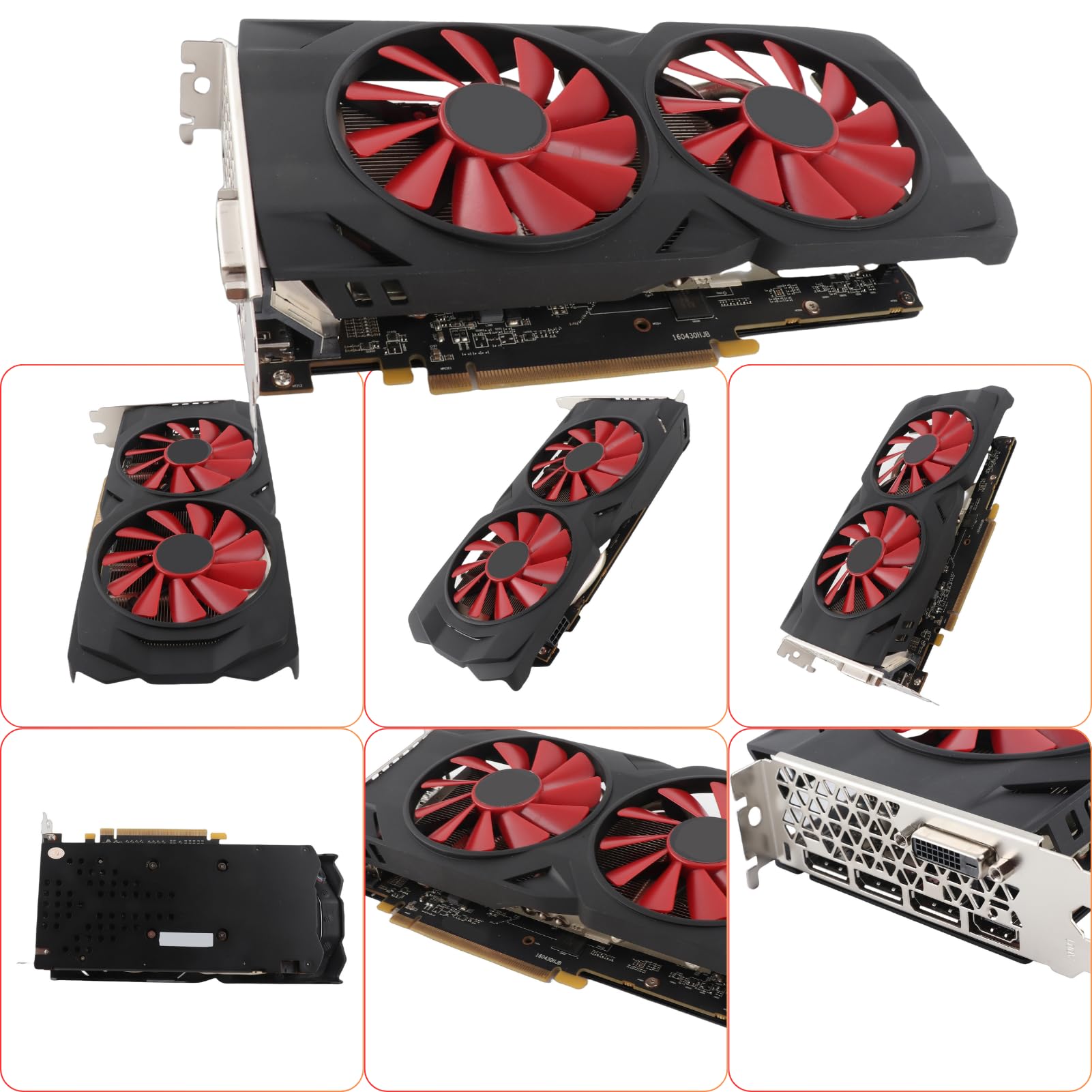 maxsun AMD Radeon RX 580 8GB 2048SP GDDR5 Tarjeta gráfica de video para