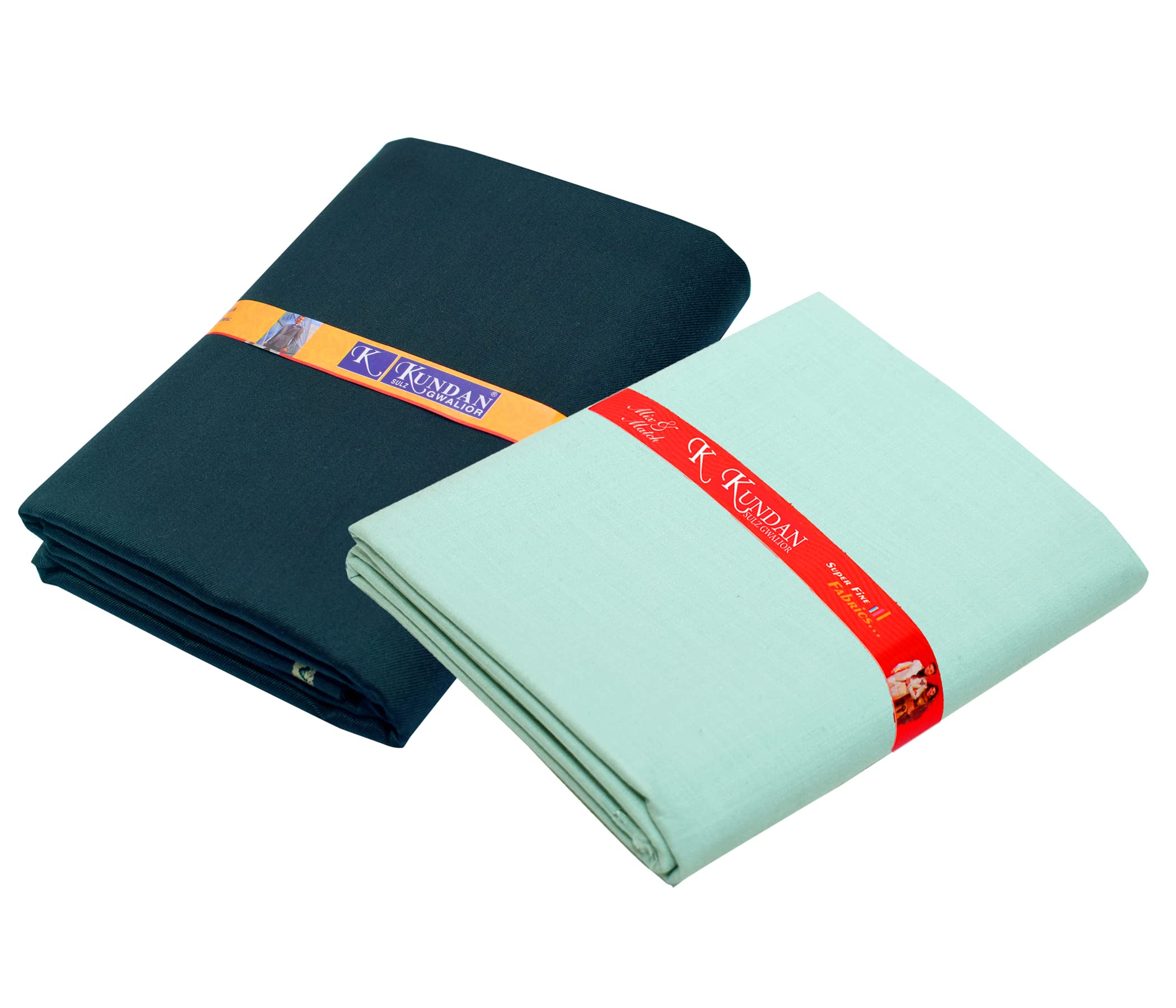 Kundan Sulz Gwalior Men's Dark Blue Color Trouser Fabric & Self Design Pattern Plain Light Pista Green Color Shirt Fabric-image-30