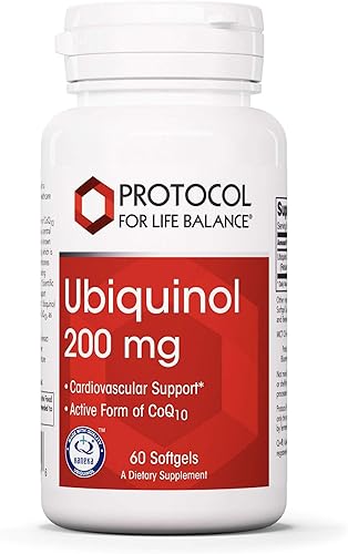 Protocol For Life Balance - Ubiquinol 200 mg - Soporte cardiovascular con forma activa de CoQ10 Apoya la producción de energía salud cardíaca