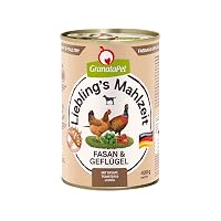 GranataPet Liebling's Mahlzeit Carne di Fagiano e Pollame, Cibo Umido per Cani Senza