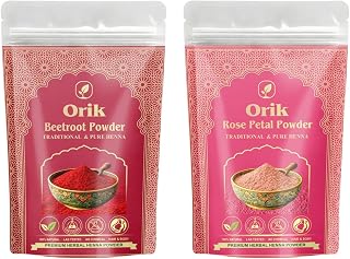 Rose Petal Powder, Beetroot Powder | Combo of (2×200g) | Pack of 2 | Skin care | Chemical Free | 100% Natural | Price In India
