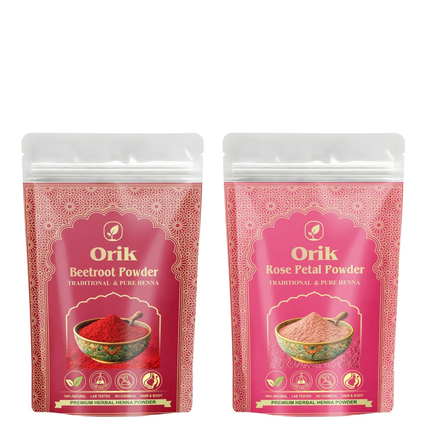 Rose Petal Powder, Beetroot Powder | Combo of (2×200g) | Pack of 2 | Skin care | Chemical Free | 100% Natural |