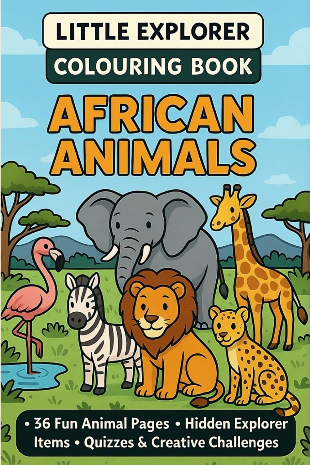 Little Explorer Colouring Book: African Animals