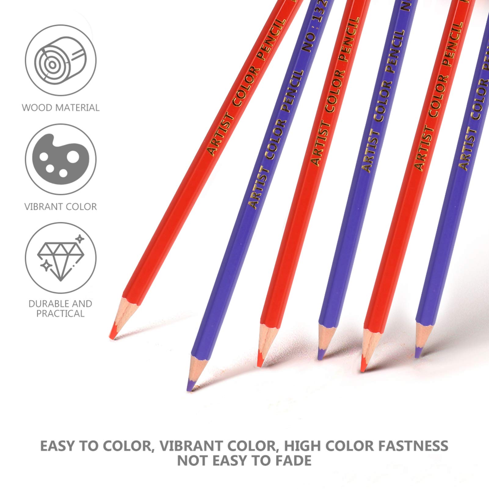 Crayons de Couleur Professionnels pour Artistes Débutants 120 Pièces