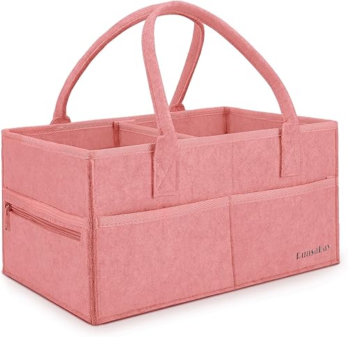 Runsabay. Organizador de pañales para artículos esenciales para bebés recién nacidos, contenedor de almacenamiento grande para guardería,