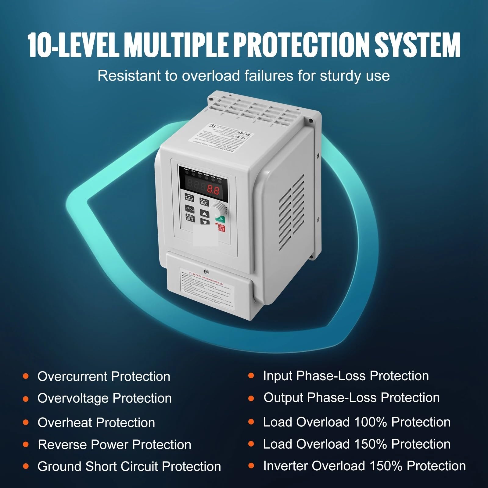 Inversor VFD de 2,2 kW, variador de frecuencia, controlador de velocidad de salida 3P for motor de bomba de agua CNC