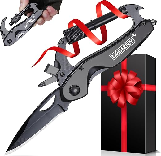 Gifts for Men on Christmas - Stocking Stuffers for Men Him, Camping Accessories - Christmas Multitool Gifts, Camping Gadgets, Hiking Gear - Fathers Day Gift Ideas, Birthday Gift for Dad Husband