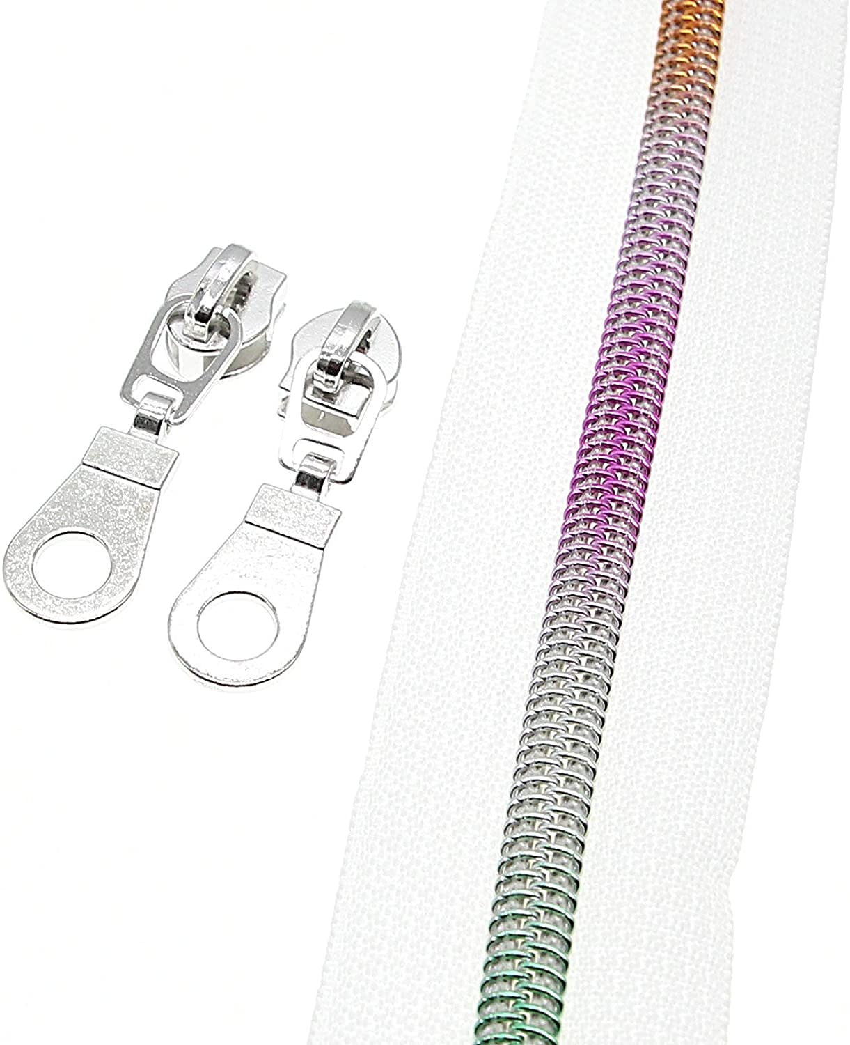1pcs Chiusura Lampo del Metallo Blocco Automatico Chiusura Lampo del