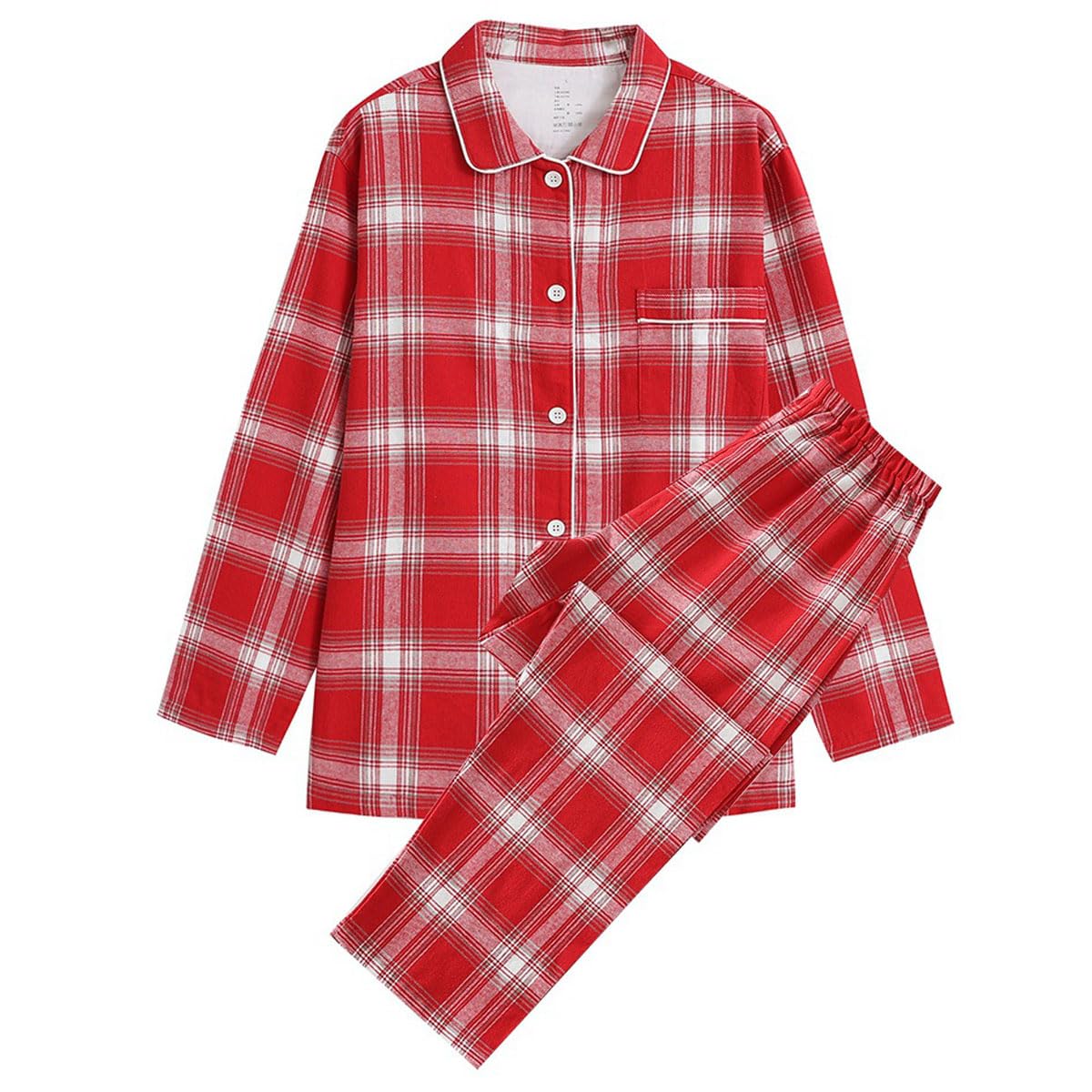 Ensemble de nuit en flanelle 100% coton de qualité supérieure - 8