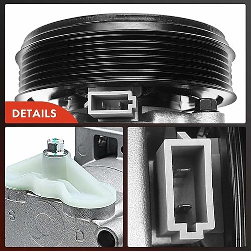 Miniatura 8 de A-Premium Compresor de aire acondicionado con embrague compatible con Ford F-150 2002-2003, F-250 F-350 F-450 F-550 Super Duty, 4.6L 5.4L 6.8L