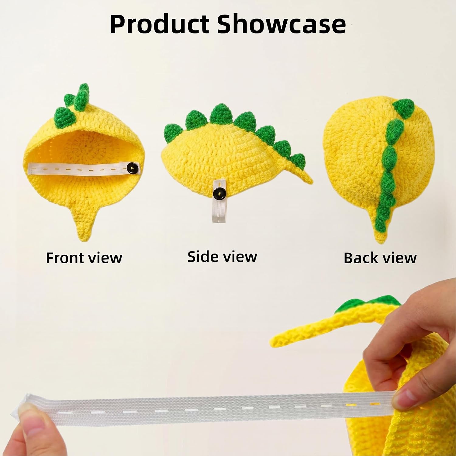 Knitted Turtle Sweater, Dinosaur Shell Costume with Adjustable Strap, Handmade Tortoise Apparel, Breathable and Warm Winter Pet Outfit for Cosplay, Party, and Photo Shoots (Yellow, Medium)
