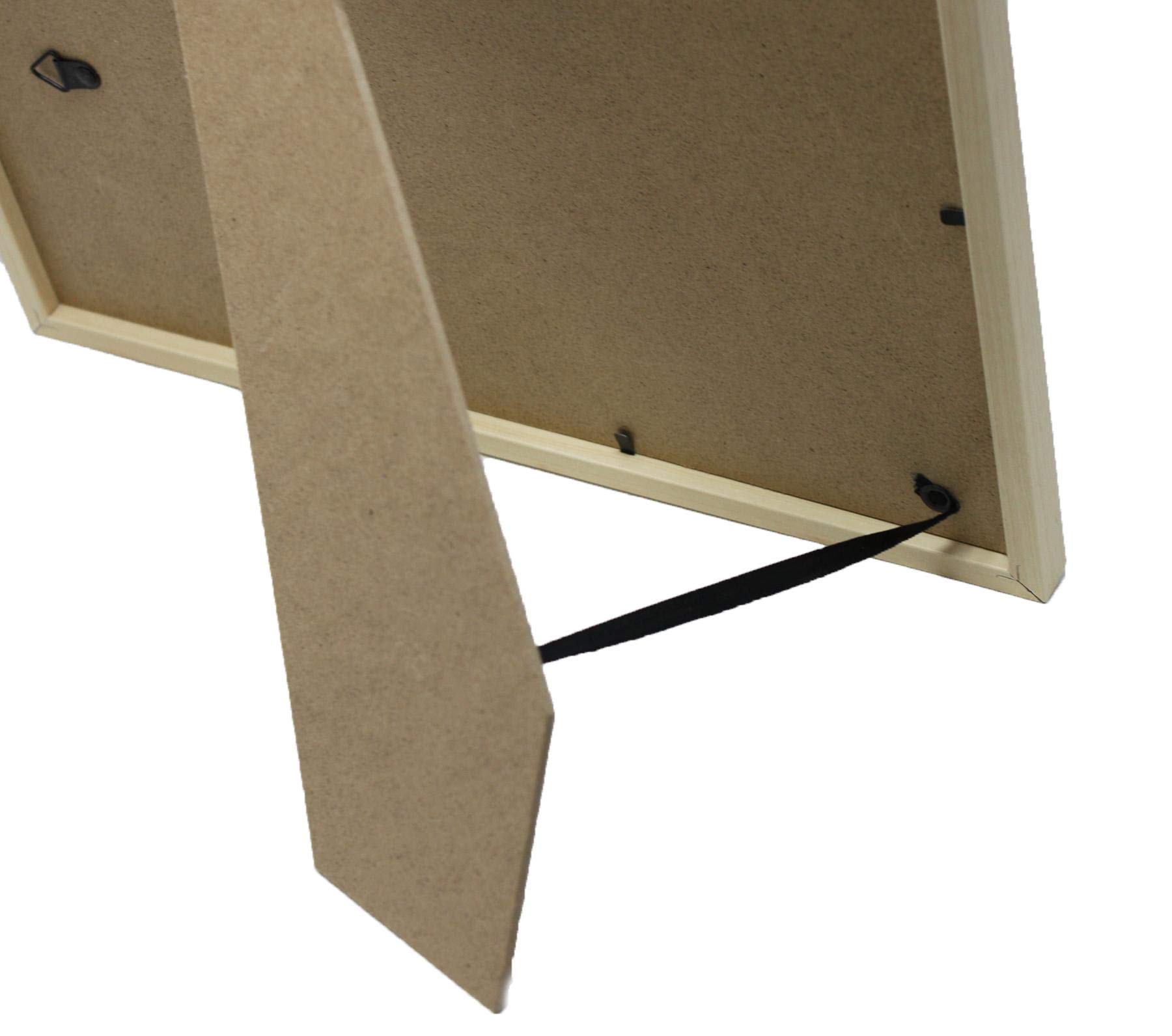 Close Up Ramka na zdjęcia 30 x 40 cm — MDF — imitacja kremu, matowa — ramka na zdjęcia z odpornego na pęknięcia szkła akrylowego i stabilną tylną ścianką — ramka na zdjęcia do druku artystycznego i mini druku