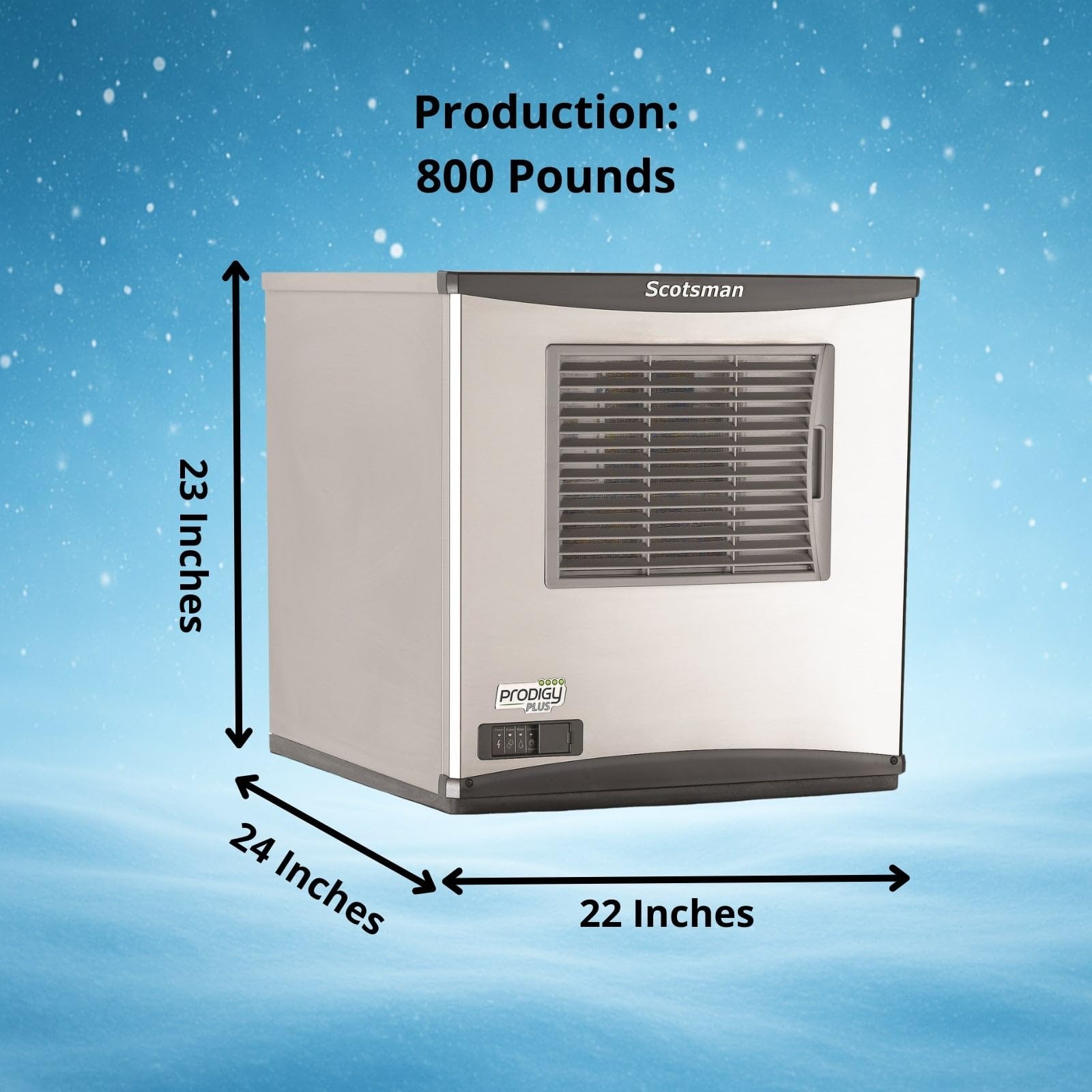 Scotsman Prodigy Plus Flake Ice 22" Ice Maker - 800 Lb/Day on Fridge.com - View 4