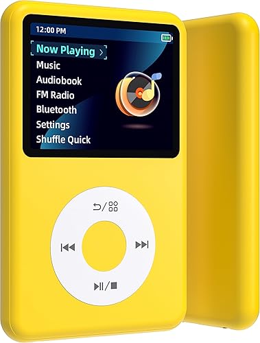 Innioasis Reproductor de MP3 de 128G con Bluetooth, 2.4 pulgadas, portátil, mini sonido HiFi, Bluetooth, Walkman, reproductor de música digital,