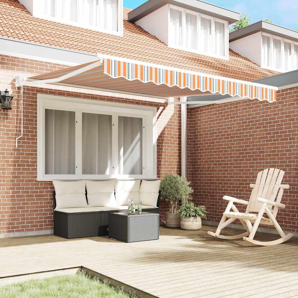 Toldo retráctil con mando a distancia, toldo articulado para terraza y jardín, 300 x 250 cm, marco de aluminio estable y tela de poliéster, sombreado moderno para exteriores
