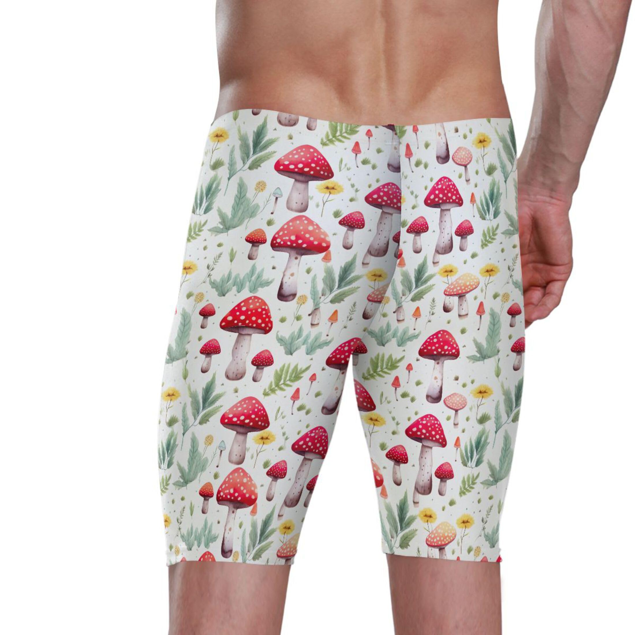 Mushroom Men's Swim Jammers Racing & Training Swimsuit Fast, Flexible,Comfortable XXXL B0402917