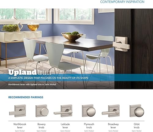 Miniatura 3 de Schlage F51A - Cerradura con llave, F51A LAT 622 ULD