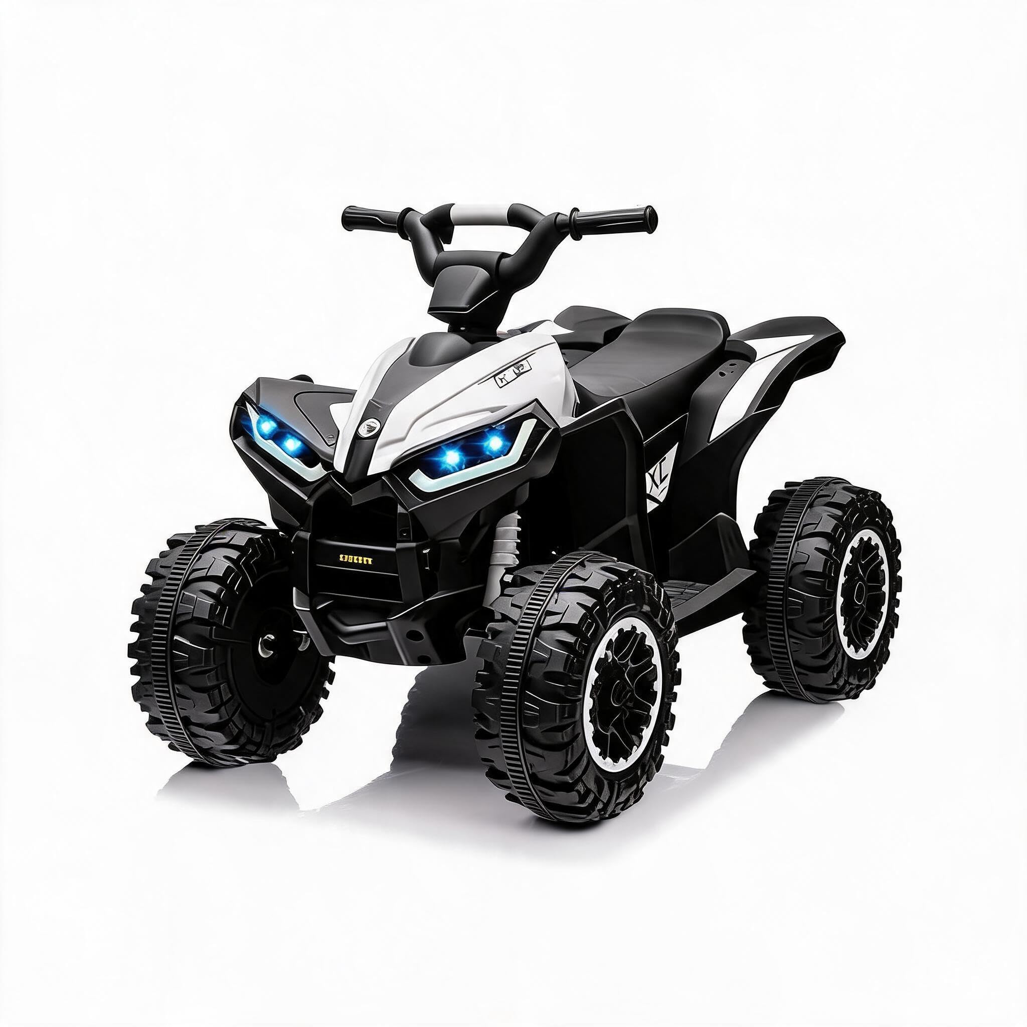 12V Kids Ride‑On Electric Quad Bike ATV with Remote Control, White — image 1
