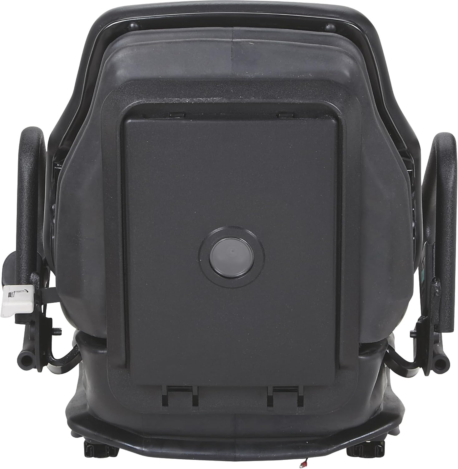 Low-Suspension Seat for Caterpillar and Mitsubishi Forklifts - Black, Model Number 8041