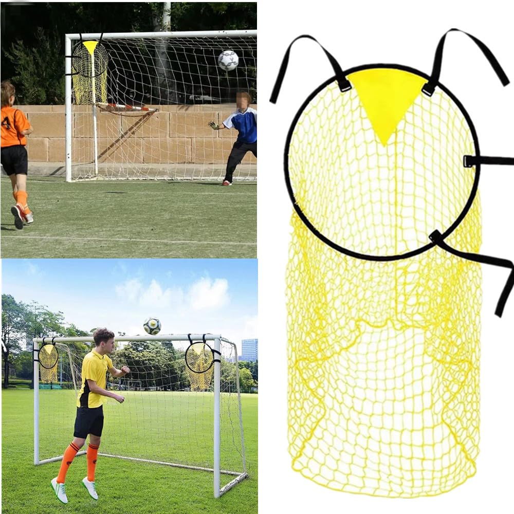 Jonuin Filet de Cible de Football, Lot de 2 Filet de But de Football avec Cible Suspendue, Top Bins Filets Cible But Footballs pour Adultes et Enfants améliorer la précision du tir Jonuin Filet de Cible de Football, Lot de 2 Filet de But de Football avec Cible Suspendue, Top Bins Filets Cible But Footballs pour Adultes et Enfants améliorer la précision du tir