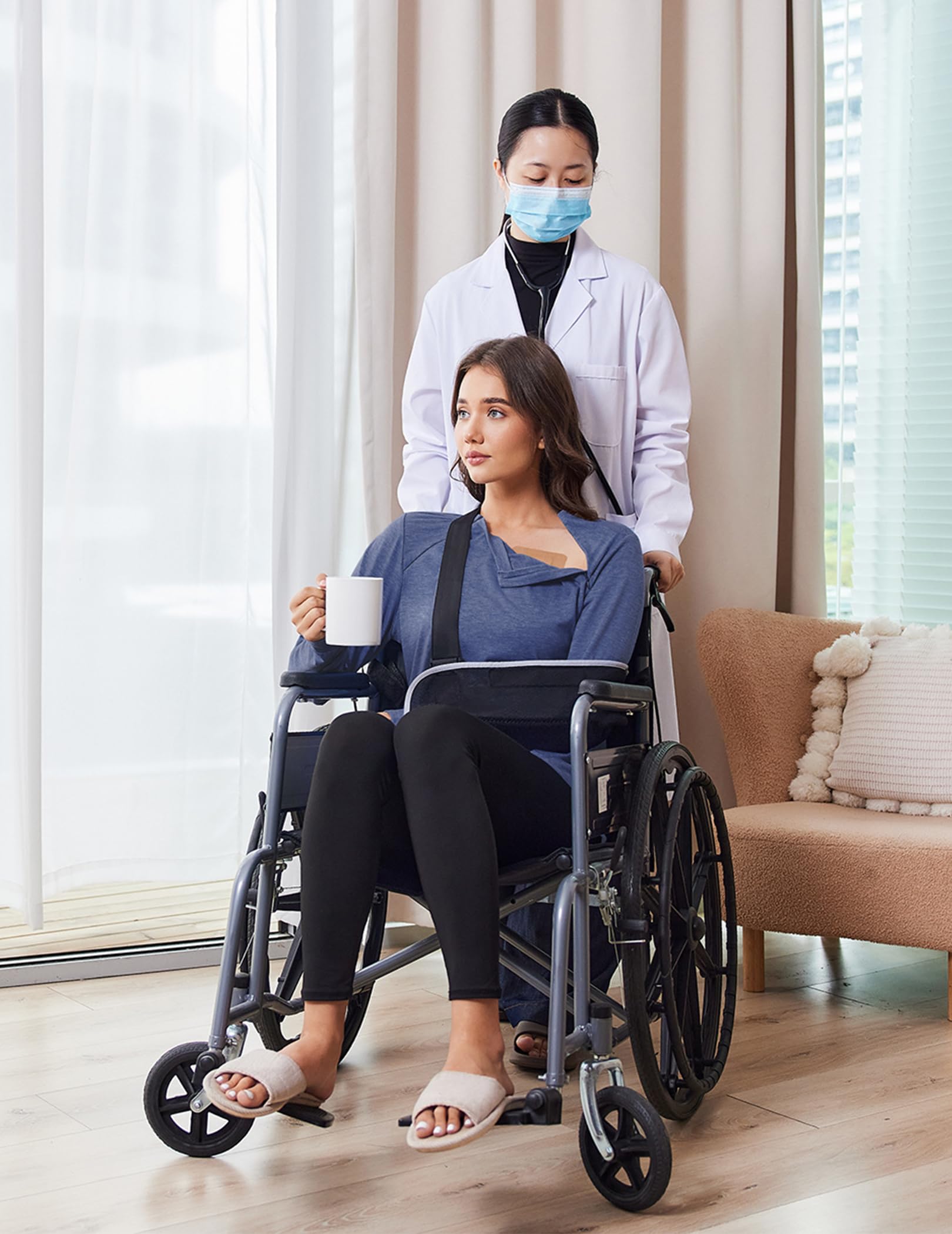 Deyeek Chemo Shirts für Port Access Frauen Langarm Schulter Post Chirurgie Shirt Dialyse Sweatshirts mit Arm Reißverschluss