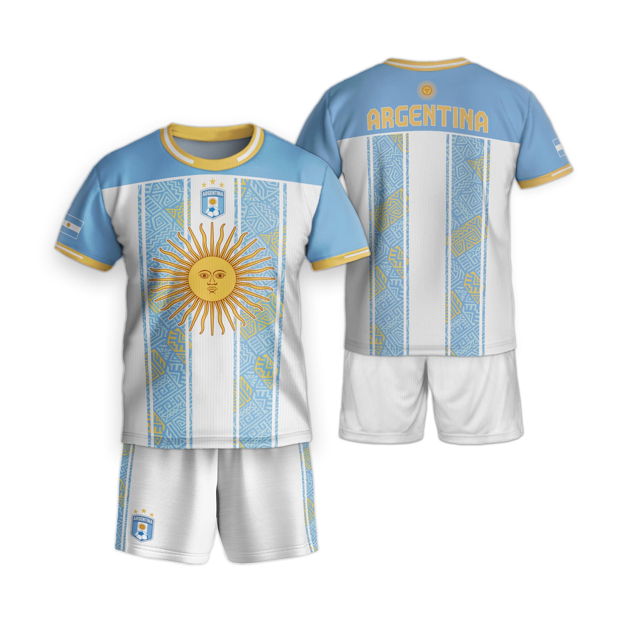 Kid Argentine Soccer Jersey, Argentina Soccer Jersey Youth, Argentine Soccer Jerseys Boys Girls Youth 1 (L)