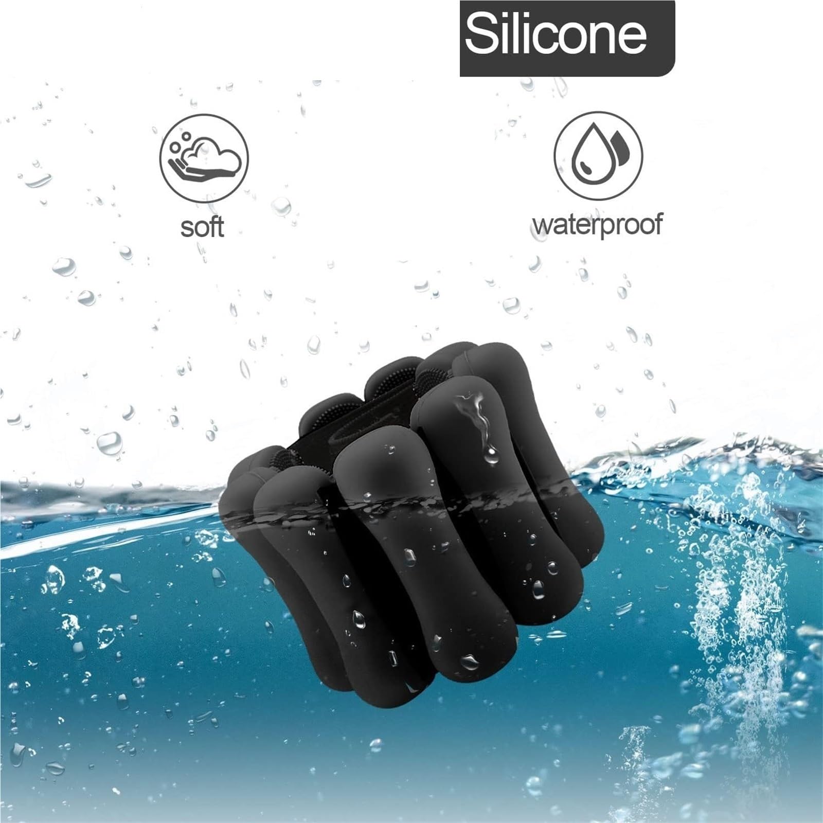 Cavigliere Pesi Braccialetto portante da 2 libbre for bodybuilding, indossabile da polso e caviglia, in silicone, for allenamento con pesi