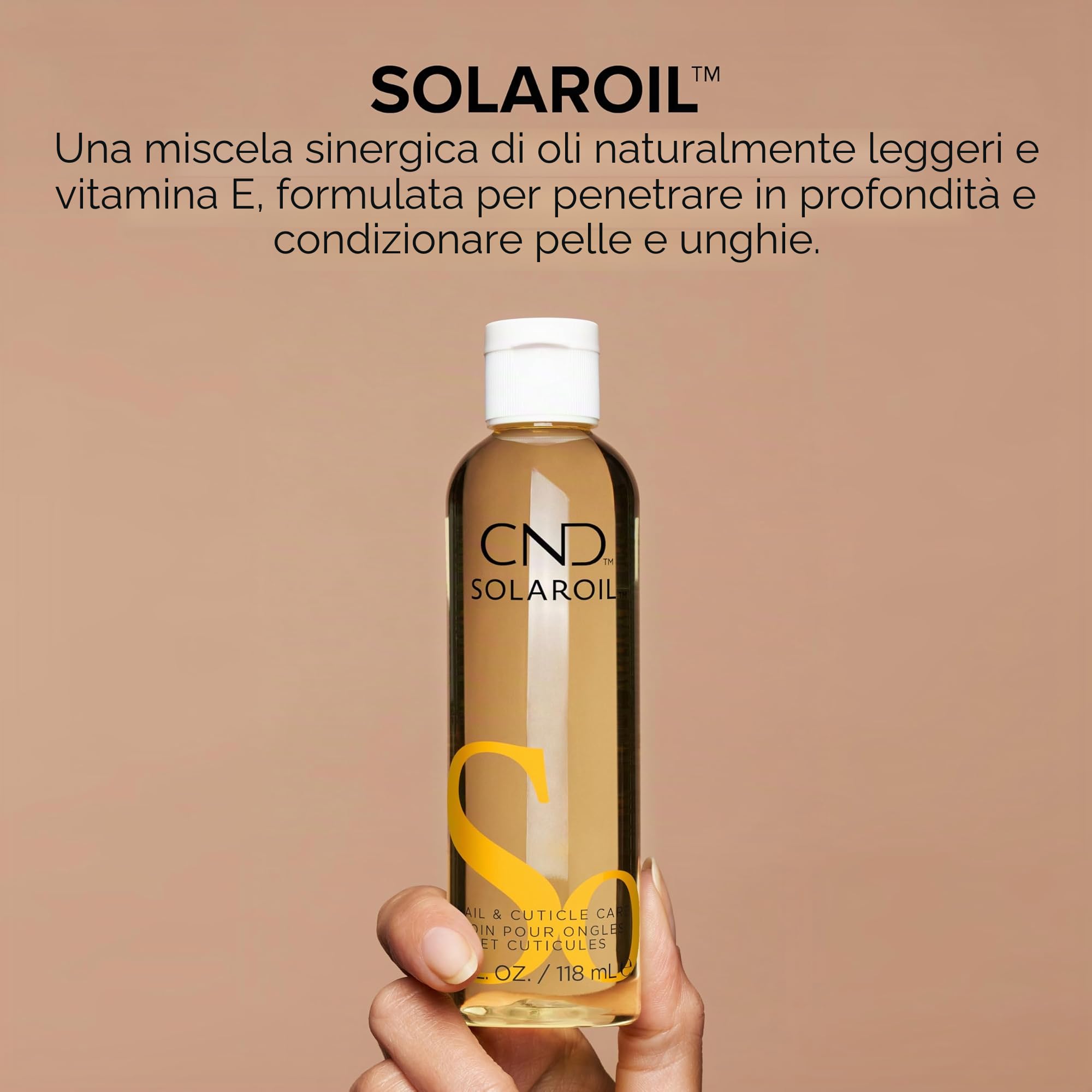 CND Solar Oil - Olio per unghie e cuticole, 118 ml