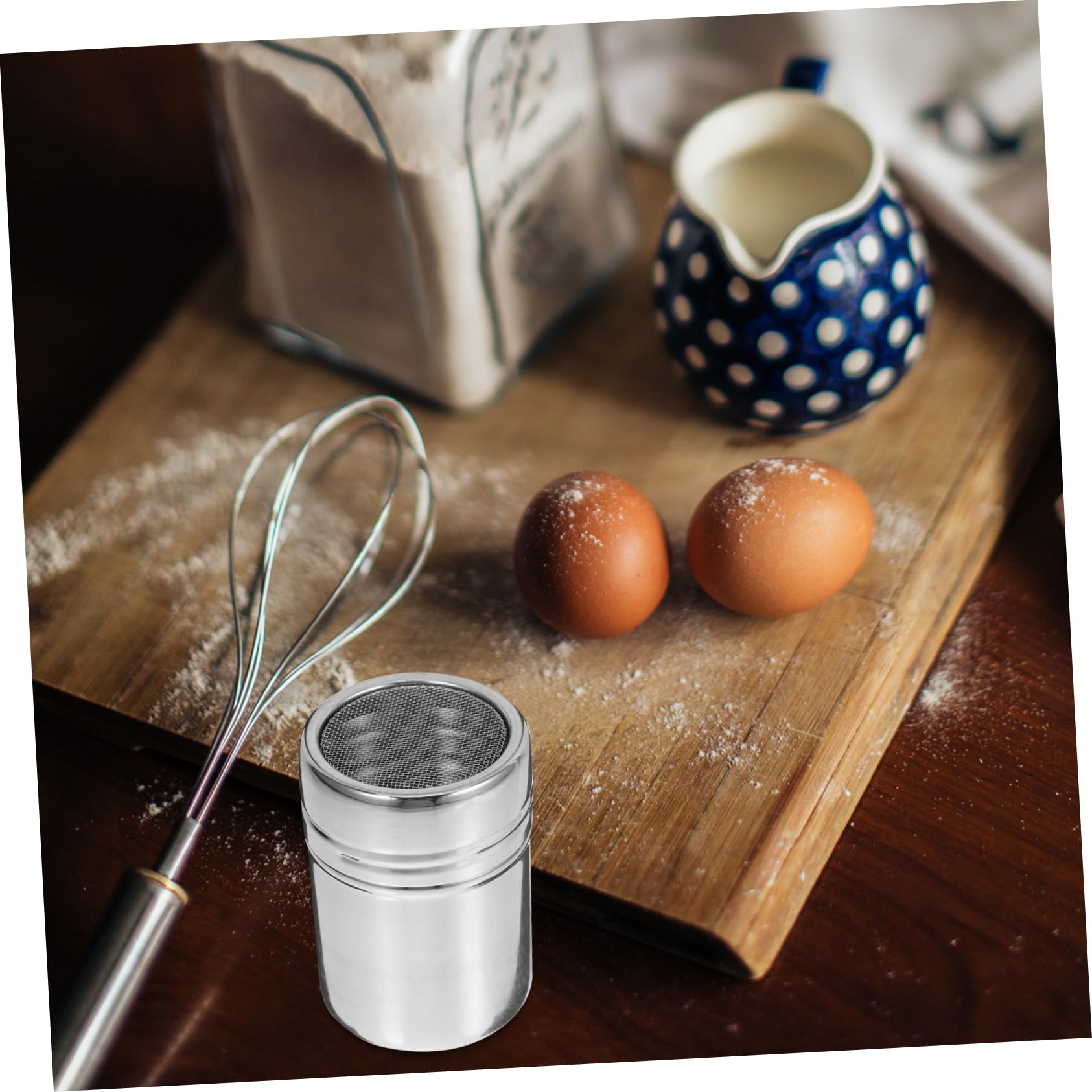 Amazon | CIYODO ココアパウダーシェーカー ステンレススチール