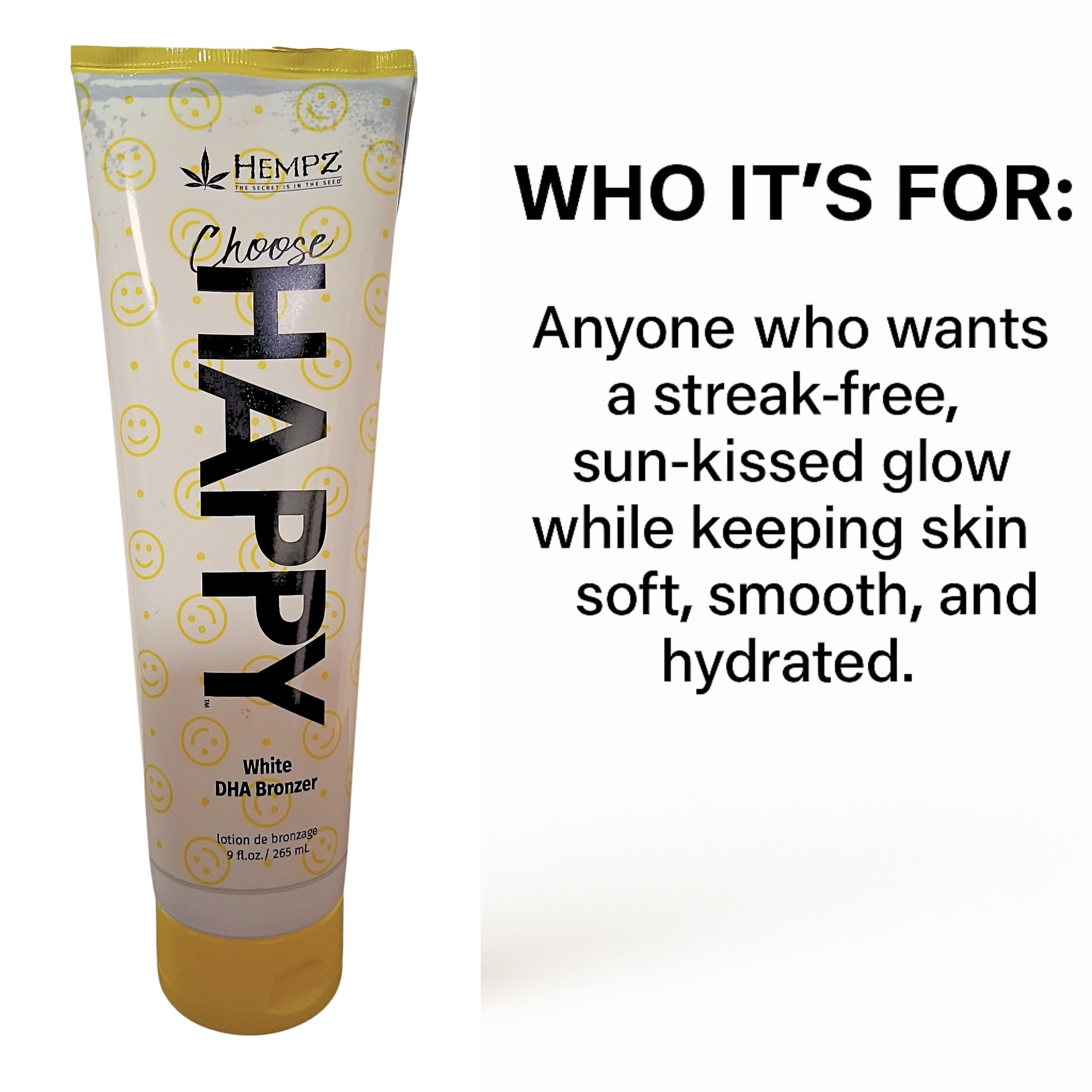 Amazon.com: Hempz Choose Happy White DHA Bronzer 9oz : Beauty