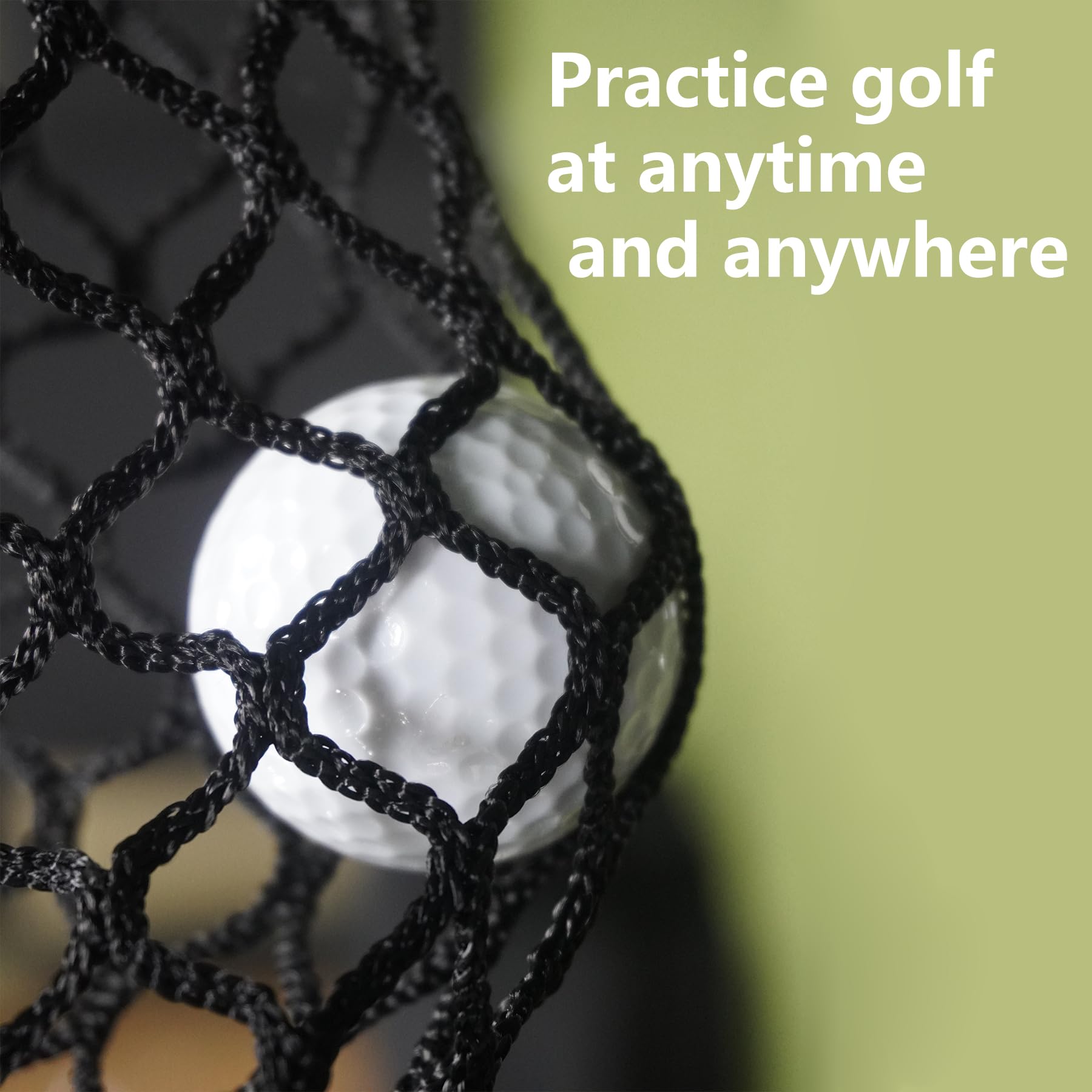 IMPACT SPORTS Golf Netting Material – Heavy-Duty Knotless Net, Thickened Edge, UV-Resistant – Ideal for Golf Enclosures, Practice Cages, and Backstops (10 x 30')