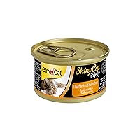GimCat ShinyCat in gelatina tonno e pollo- Cibo umido in gelatina con pesce e carne per gatti