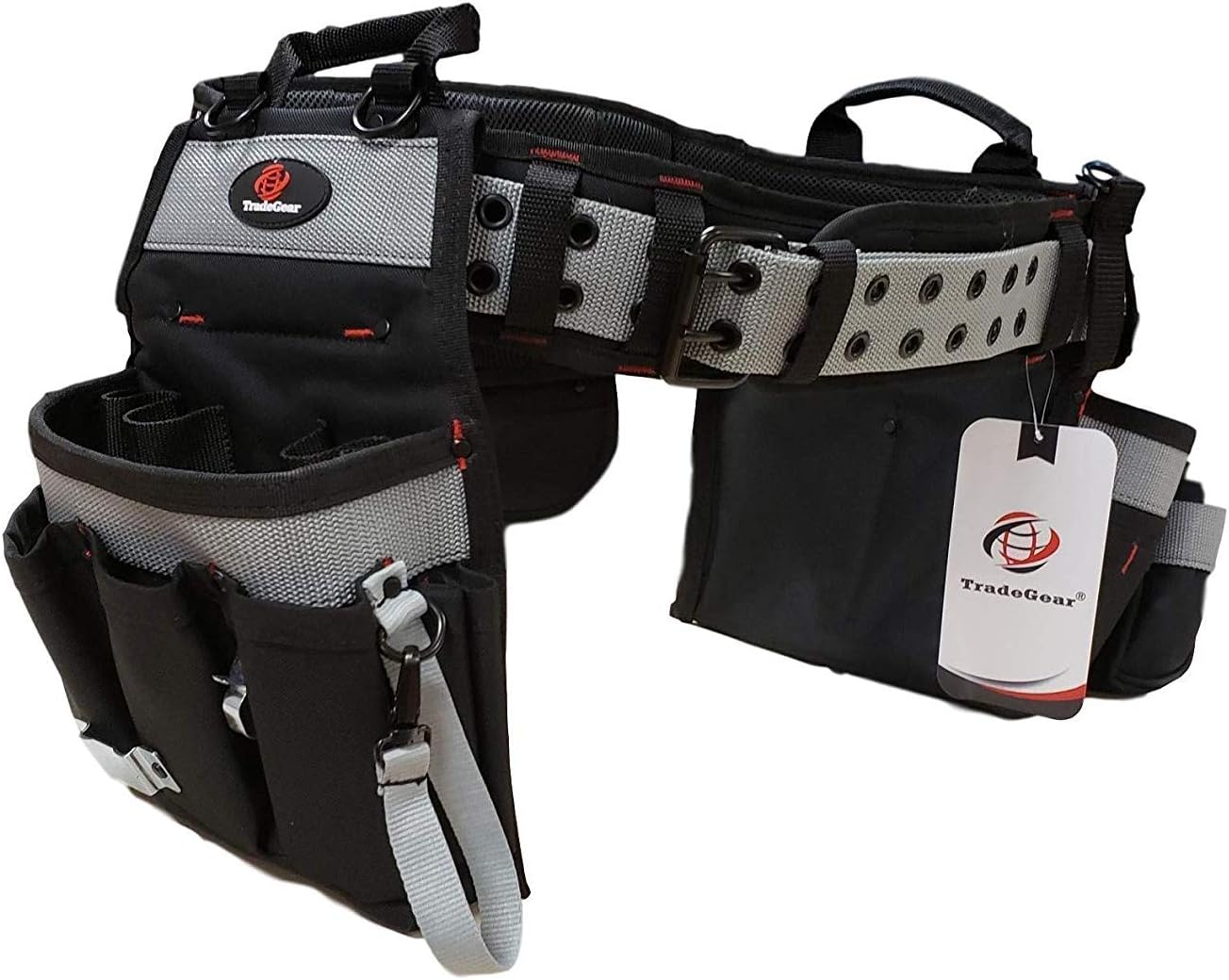 TradeGear Electrician's Belt & Bag Combo - Heavy Duty Electricians Tool Belt Designed for Maximum Comfort & Durability - Ideal for All Electricians Tools XL - 3XL SZB